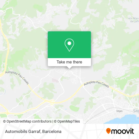 Automobils Garraf map