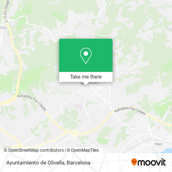 Ayuntamiento de Olivella map