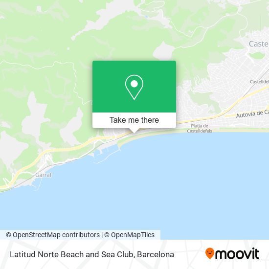 Latitud Norte Beach and Sea Club map