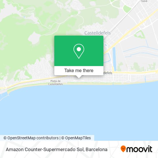 Amazon Counter-Supermercado Sol map