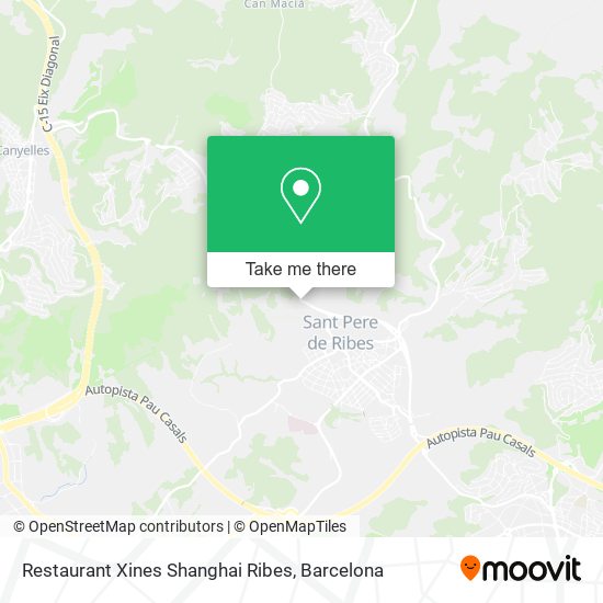 Restaurant Xines Shanghai Ribes map