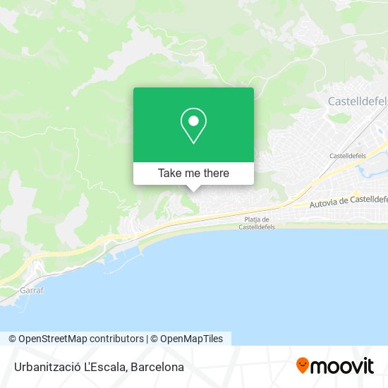 Urbanització L'Escala map