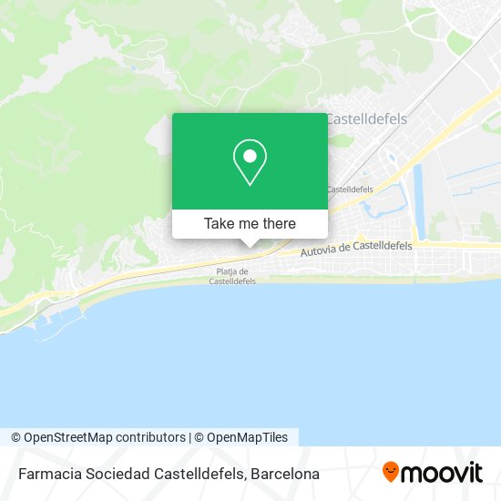 Farmacia Sociedad Castelldefels map