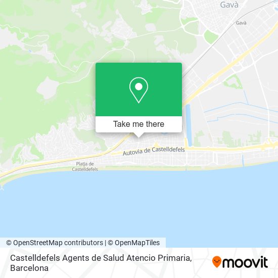 Castelldefels Agents de Salud Atencio Primaria map