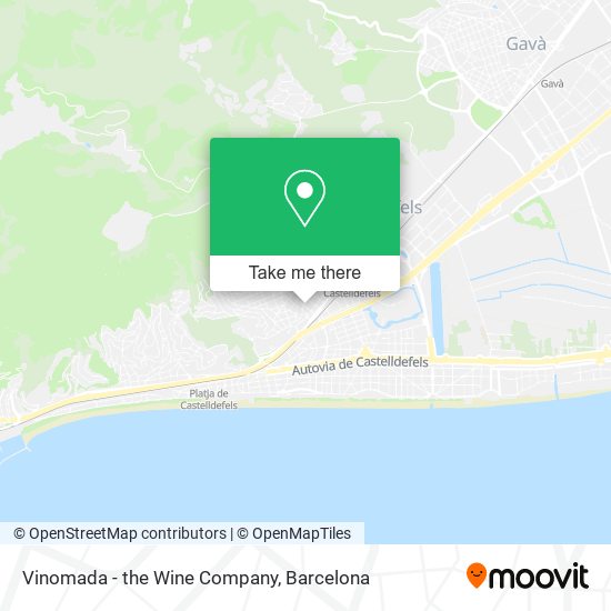 mapa Vinomada - the Wine Company