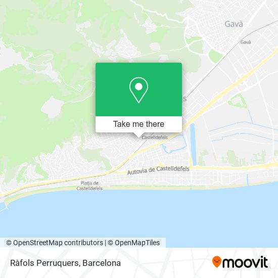 Ràfols Perruquers map