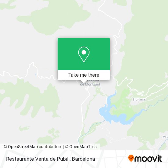 Restaurante Venta de Pubill map