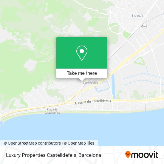 Luxury Properties Castelldefels map