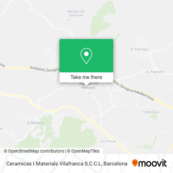 Ceramicas I Materials Vilafranca S.C.C.L map