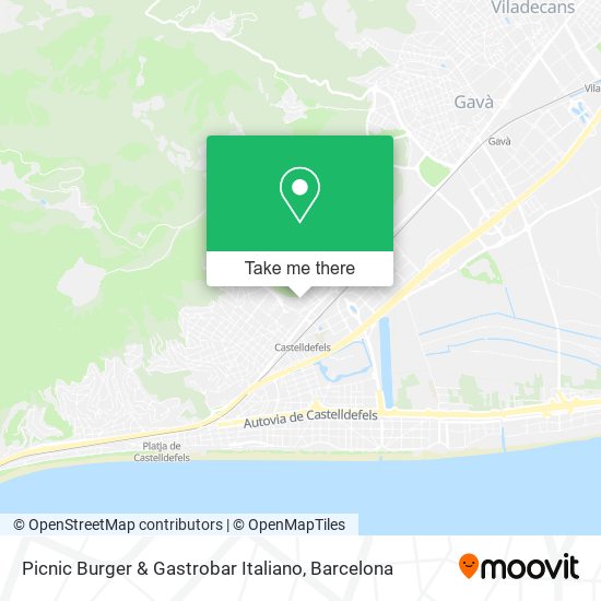 Picnic Burger & Gastrobar Italiano map