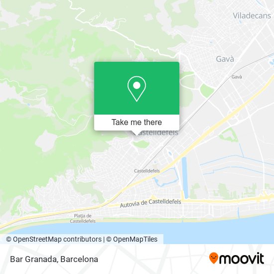 mapa Bar Granada