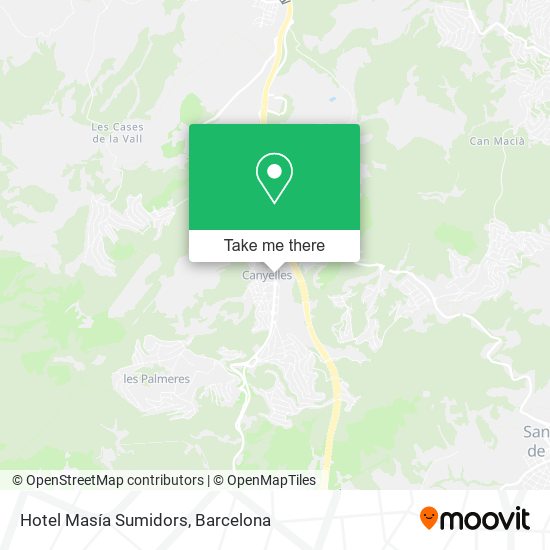 Hotel Masía Sumidors map