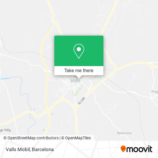 Valls Mobil map