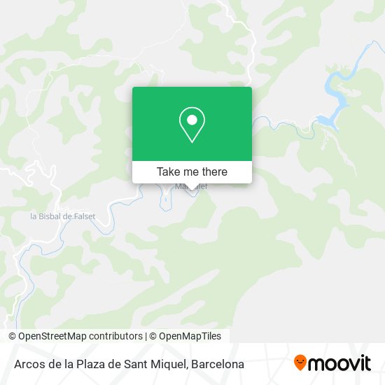 mapa Arcos de la Plaza de Sant Miquel