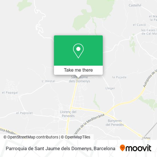 Parroquia de Sant Jaume dels Domenys map