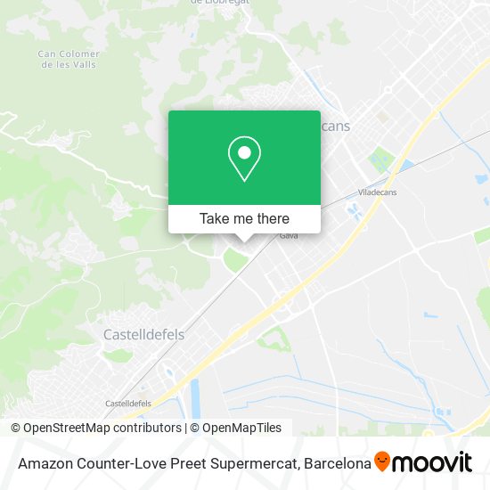 mapa Amazon Counter-Love Preet Supermercat