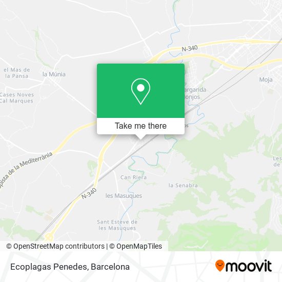 Ecoplagas Penedes map