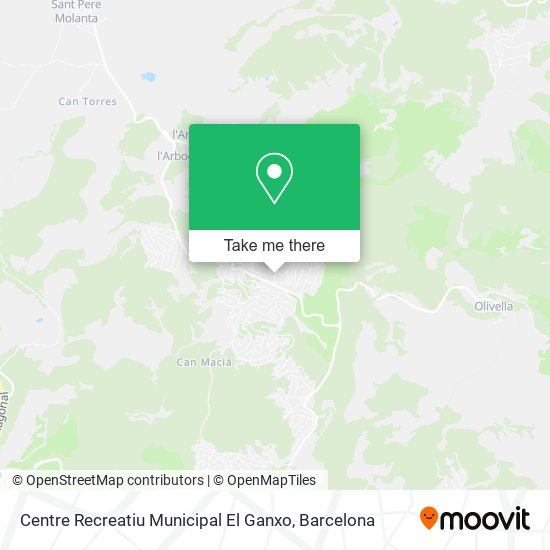 Centre Recreatiu Municipal El Ganxo map