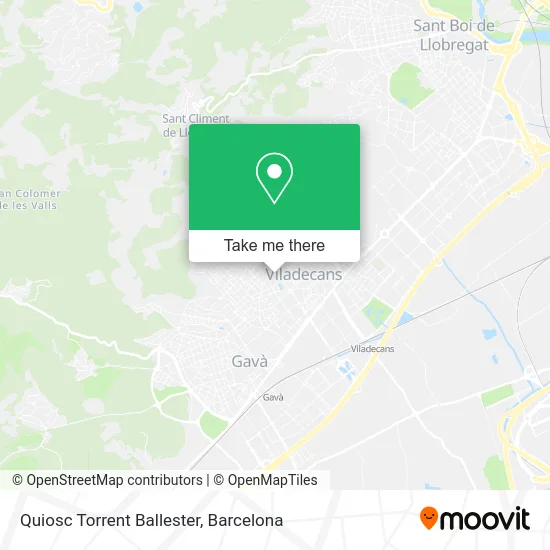Quiosc Torrent Ballester map