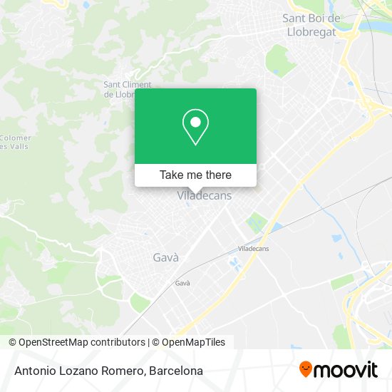 Antonio Lozano Romero map