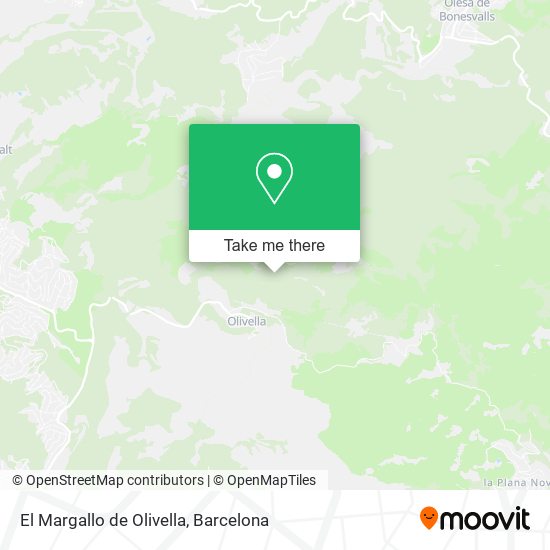 El Margallo de Olivella map
