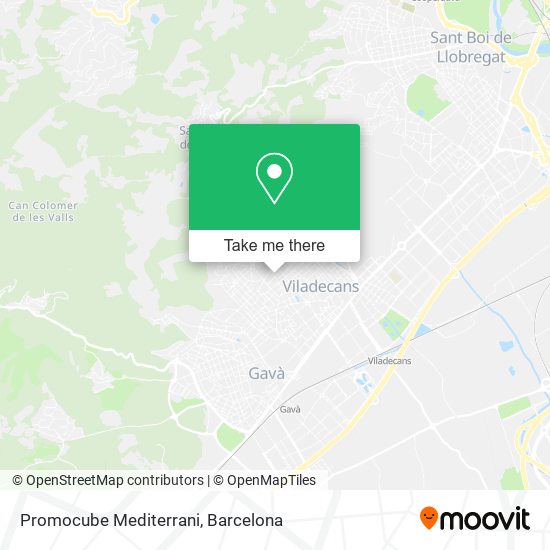Promocube Mediterrani map