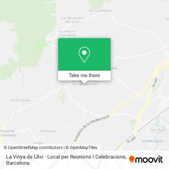 La Vinya de L'Avi - Local per Reunions I Celebracions map