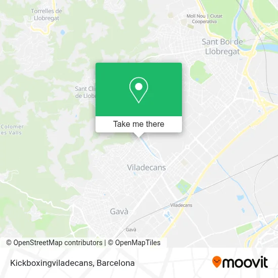 Kickboxingviladecans map