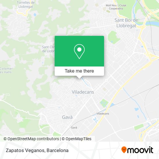 Zapatos Veganos map