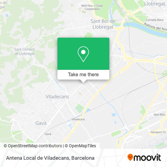 Antena Local de Viladecans map