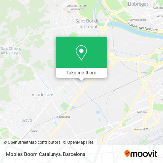 Mobles Boom Catalunya map