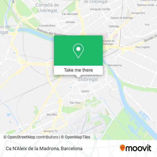 Ca N'Aleix de la Madrona map