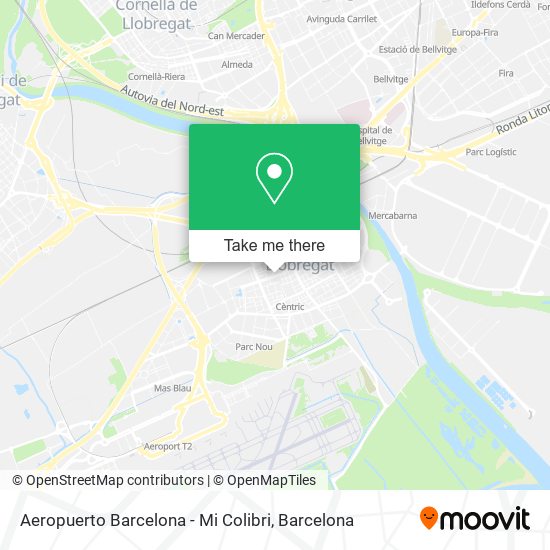 mapa Aeropuerto Barcelona - Mi Colibri
