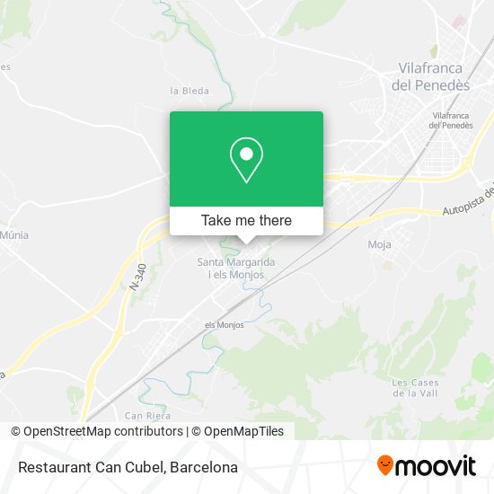 Restaurant Can Cubel map