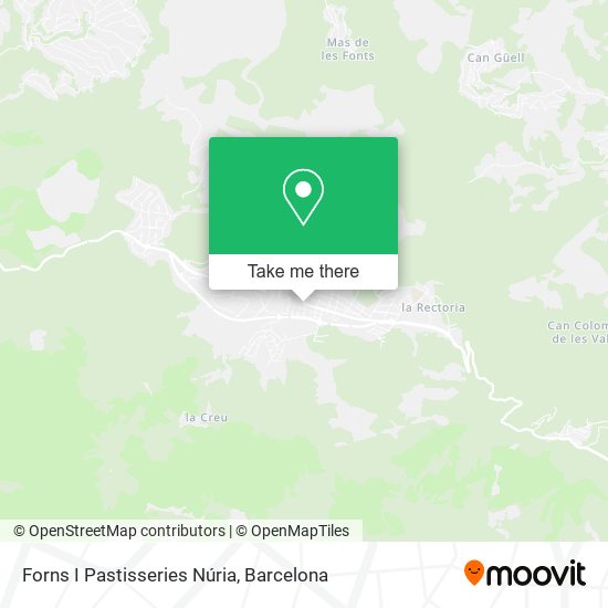 Forns I Pastisseries Núria map