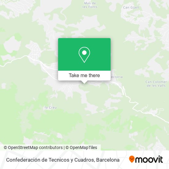 Confederación de Tecnicos y Cuadros map