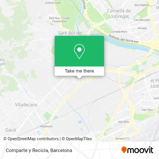 Comparte y Recicla map