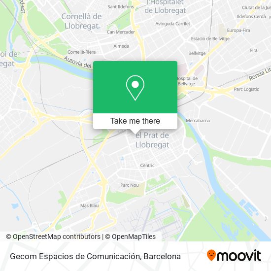 Gecom Espacios de Comunicación map
