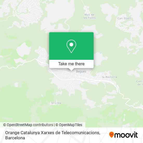 Orange Catalunya Xarxes de Telecomunicacions map