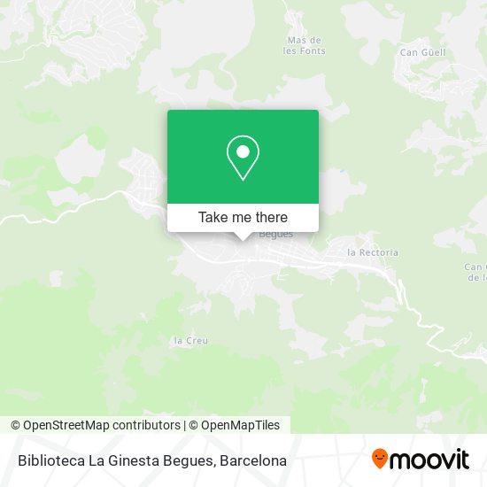 Biblioteca La Ginesta Begues map