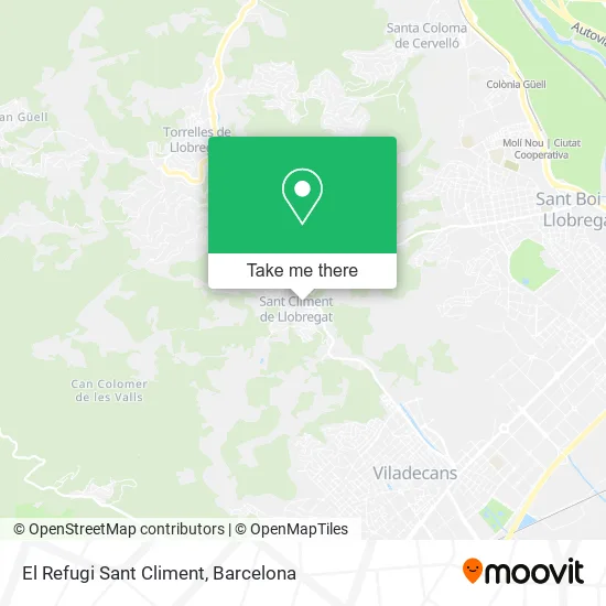 El Refugi Sant Climent map