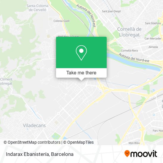 Indarax Ebanistería map