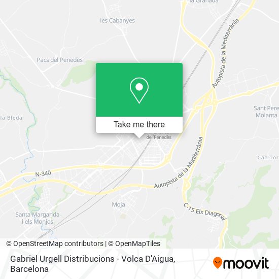 Gabriel Urgell Distribucions - Volca D'Aigua map