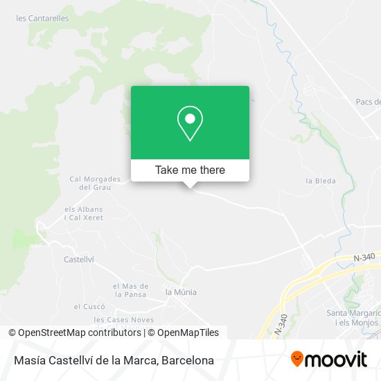Masía Castellví de la Marca map