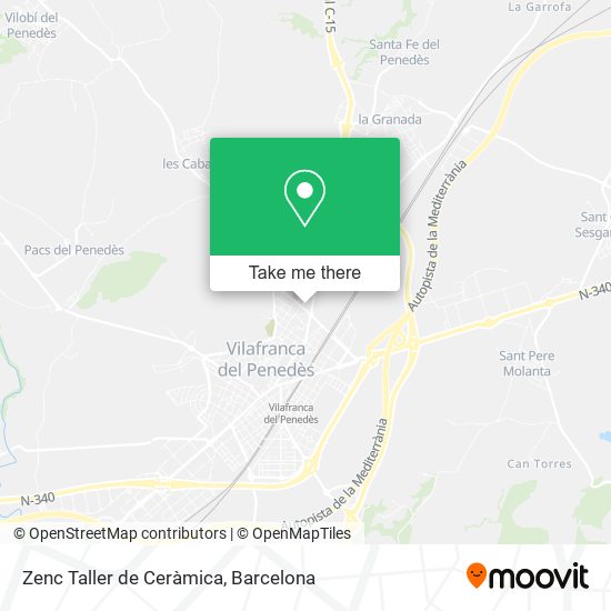 Zenc Taller de Ceràmica map