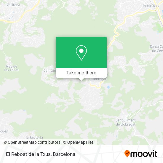 mapa El Rebost de la Txus