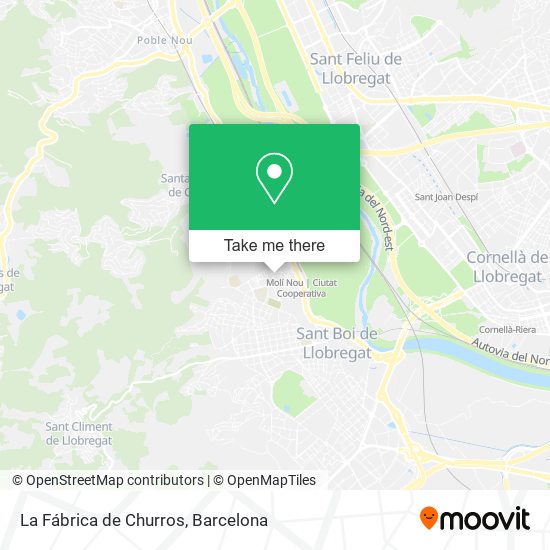 La Fábrica de Churros map