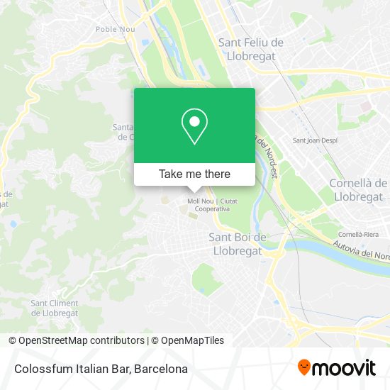 mapa Colossfum Italian Bar