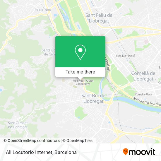 Ali Locutorio Internet map