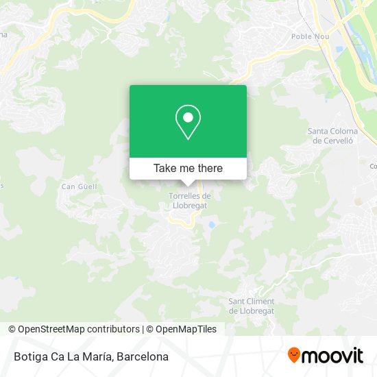 mapa Botiga Ca La María